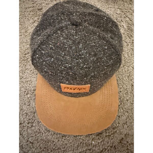 Men's Phoenix Gray Brown Speckled Flat Brim Hat One Size